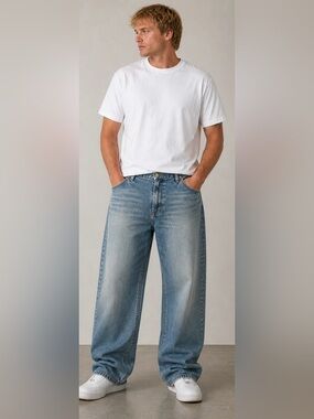 Lucky Brand Dungarees Jeans Men’s 36x30 USA Made Straight Leg Vintage Wash